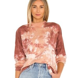 We The Free Earthy oversized Tie-Dye Top size XS